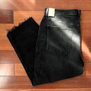 Madewell Balloon Jeans in Biscayne Wash, Raw-Hem Edition, Size 32 waist